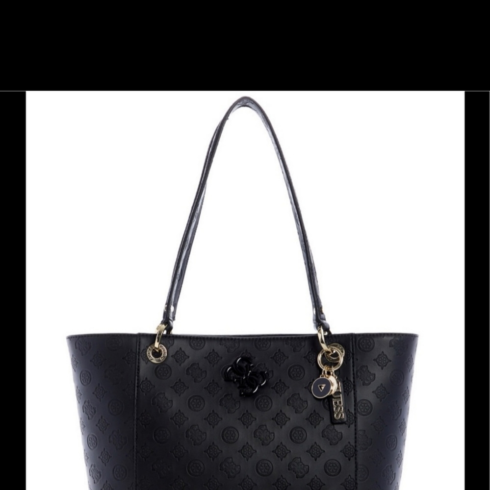 Guess Noelle Large Black/Gold Tote